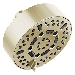 Brizo® 87292-PN ESSENTIAL™ Classic Multi-Function Universal Showerhead With H2Okinetic® Technology and Touch-Clean® Technology, 1.75 gpm Max Flow, 7 Sprays, Wall Mount, 5 in Dia x 3-7/8 in H Head, Import
