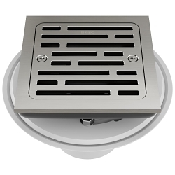 Brizo® BT062415-NK Square Shower Drain, 4 in Nominal, Import