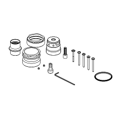 Brizo® RP100160BNX Thick Wall Installation Kit, For Use With Rook® Model T75P560 and T75P660 Valve with Integrated Diverter Trim, Domestic