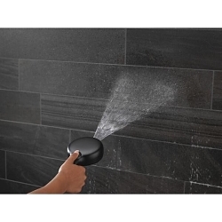 DELTA® 75740BL 6-Setting Hand Shower, 4-1/2 in Dia Shower Head 6 Shower Head, 1.75 gpm Flow Rate, 72 in L Hose, Matte Black, Import