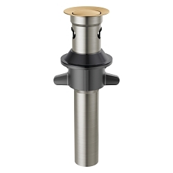 DELTA® RP101630CZ Push-Pop Assembly With Overflow, For Use With Sink With Overflow, Metal, Import, Commercial/Residential