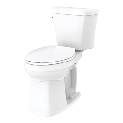 Gerber® GWS31817 2-Piece Toilet, Avalanche, Elongated Bowl, 17-1/8 in H Rim, 10 in Rough-In, 1.28 gpf Flush Rate, White, Import