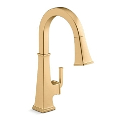Kohler® K-23830 Riff™ Pull-Down Kitchen Sink Faucet, 1.5 gpm Flow Rate, 1 Handle, 1 Faucet Hole, Function: Traditional