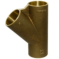 NIBCO® B34545L 749-LF Pipe Wye, 1 in Nominal, C x C x C End Style, Performance Bronze®, Import
