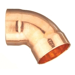 EPC 10046358 306 Solder 45 deg DWV Tube Elbow, 3 in Nominal, C x C End Style, Copper, Domestic