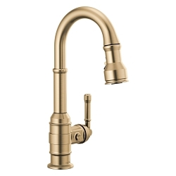 DELTA® 9990 Broderick™ Pulldown Bar/Prep Faucet, DELTA® Broderick™ Pulldown Bar/Prep Faucet, 1.8 gpm Flow Rate, 1 Handles, 1 Faucet Holes, Function: Traditional, Domestic, Commercial/Residential