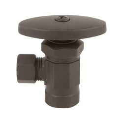 Newport Brass® Model 401 Angle Valve, 1/2-14 x 3/8 in Nominal, NPT x Compression End Style, Solid Brass Body
