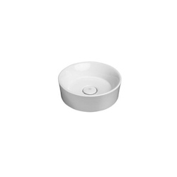 DXV D20090015.415 POP® Center Drain Vessel Lavatory, 15 in L x 15 in W x 6-9/16 in H, Round Sink