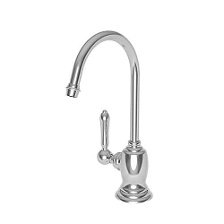 Newport Brass® 1030-5613/26 Model 1030-5613 Chesterfield Hot Water Dispenser Faucet, 1 gpm Flow Rate, Fixed Spout, Polished Chrome, 1 Handles