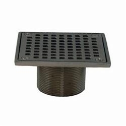 Jones Stephens™ Shower Drain Spud With Strainer, 2 in Nominal, 2.37 in OAL, Brass