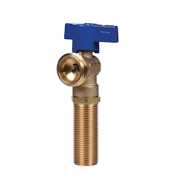 Oatey® 38871 Quarter Turn Washing Machine Outlet Valve, 3/4 in Nominal, C End Style, 100 psi Pressure, Brass Body, Import