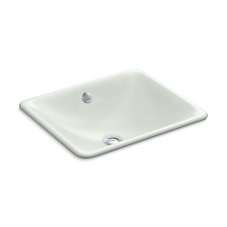 Kohler® Iron Plains™ Bathroom Sink With Overflow, Iron Plains™, 18-9/16 in W x 15-3/4 in D x 6-5/16 in H, Enameled Cast Iron
