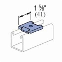 Extreme Safety : Unistrut® P2862-EG Flat Plate Fitting, 1 Holes, 1-5/8 ...