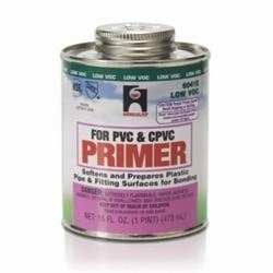 Hercules® 60415 Professional Grade Primer, For Use With All Schedules and Classes of CPVC and PVC Pipe and Fittings, Purple, 16 oz Container