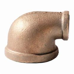 Merit Brass NL101-1208 90 deg Pipe Elbow, 3/4 x 1/2 in Nominal, FNPT End Style, 125 lb, Brass, Rough, Domestic