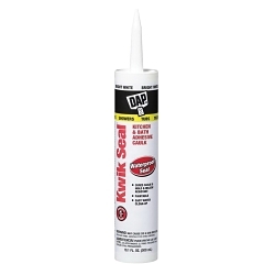 DAP® Kwik Seal® 18002 Adhesive Caulk, 10.1 oz Tube, White, Latex/Oil Base