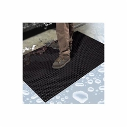 Apache Mills Anti-Fatigue Supreme SlipTech Black-Yellow Mat - 3x5