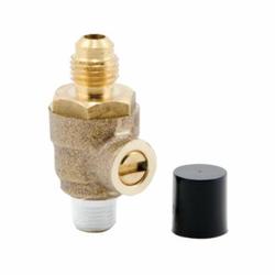 Febco® 0124835 1/4 Turn Test Cock With Cap, For Use With Backflow Preventers or Isolation Valve, 1/8 in NPT x 1/4 in SAE, Cast Copper Silicon Alloy, Import