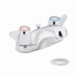 CFG CA40211 Cornerstone™ Centerset Bathroom Faucet, Polished Chrome, 2 Handles, 50/50 Pop-Up Drain, 1.5 gpm Flow Rate