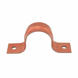 Jones Stephens™ H15100 2-Hole Pipe Strap, 1 in CTS Pipe, Steel, Copper, Domestic