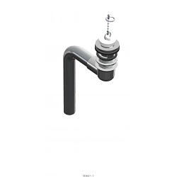 OS&B 3600WC Lavatory Vessel Clicker, 1-1/4 in Nominal, Brass Drain