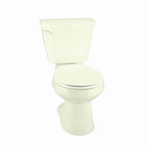Gerber® GVP2150209 2-Piece Toilet, Viper®, Round Bowl, 15 in H Rim, 12 in Rough-In, 1.6 gpf, Biscuit