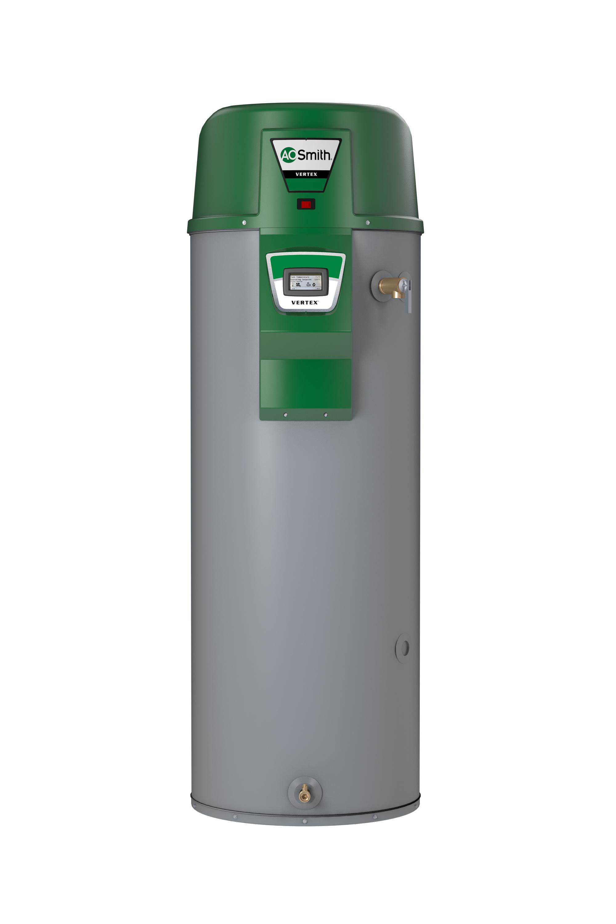 AO Smith® 100307126 GDHE-50 Residential Water Heater, 100000 Btu/hr Heating, 50 gal Tank, Natural Gas Fuel, Power Direct Vent, 128 gph at 90 deg F Rise Recovery, Indoor/Outdoor: Indoor
