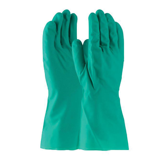 Assurance® 50-N2250G/XL Chemical-Resistant Gloves, XL, Ambidextrous Hand, Nitrile, Green, Unlined Lining, 15 in L, Resists: Abrasion, Chemical, Cut, Puncture and Snag, Unsupported Support, Straight Cuff, 22 mil THK