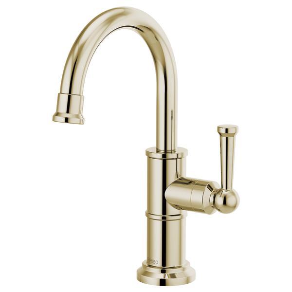 Brizo® 61325LF-C-PN Artesso® Beverage Faucet, 1.5 gpm at 60 psi Flow Rate, Polished Nickel, 1 Handles, Domestic