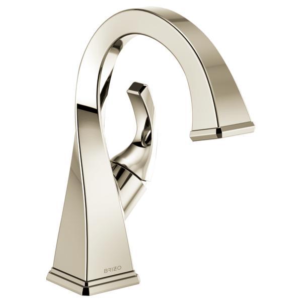 Brizo® 65030LF-PN Virage® Lavatory Faucet, 1.5 gpm Flow Rate, 8-1/16 in H Spout, 1 Handles, 1 Faucet Holes, Polished Nickel, Function: Traditional
