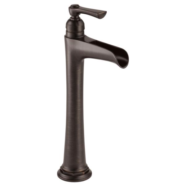 Brizo® 65461LF-RB-ECO Rook™ Vessel Lavatory Faucet, Commercial, 5-7/16 in Spout, 10-1/4 in H Spout, Venetian Bronze, 1 Handles, Import