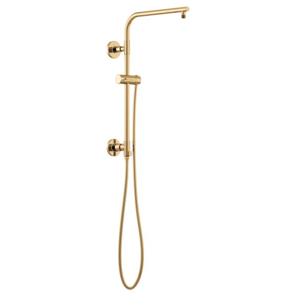 Brizo® 80092-PG Euro Round Shower Column, 15 in L Shower Arm, Domestic