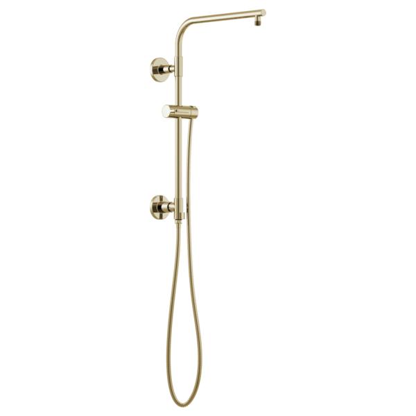 Brizo® 80092-PN Euro Round Shower Column, 15 in L Shower Arm, Domestic