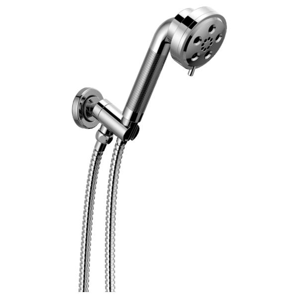 Brizo® 88835-PC Litze™ Wall Mount Hand Shower, 3-1/5 in Dia 3 Shower Head, 2 gpm Flow Rate, 60 to 82 in L Hose, 1/2-14 NPSM Connection, Polished Chrome, Import