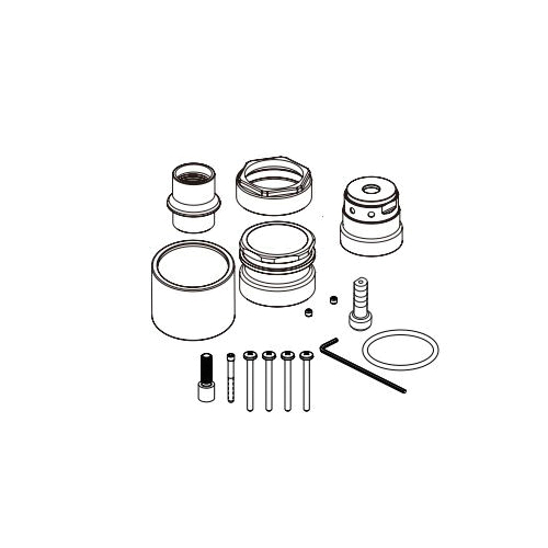 Brizo® RP101619GL Kintsu™ Thick Wall Installation Kit, For Use With Kintsu™ Model T75506-LHP and T75606-LHP TempAssure® Thermostatic Valve - Less Handles, Import