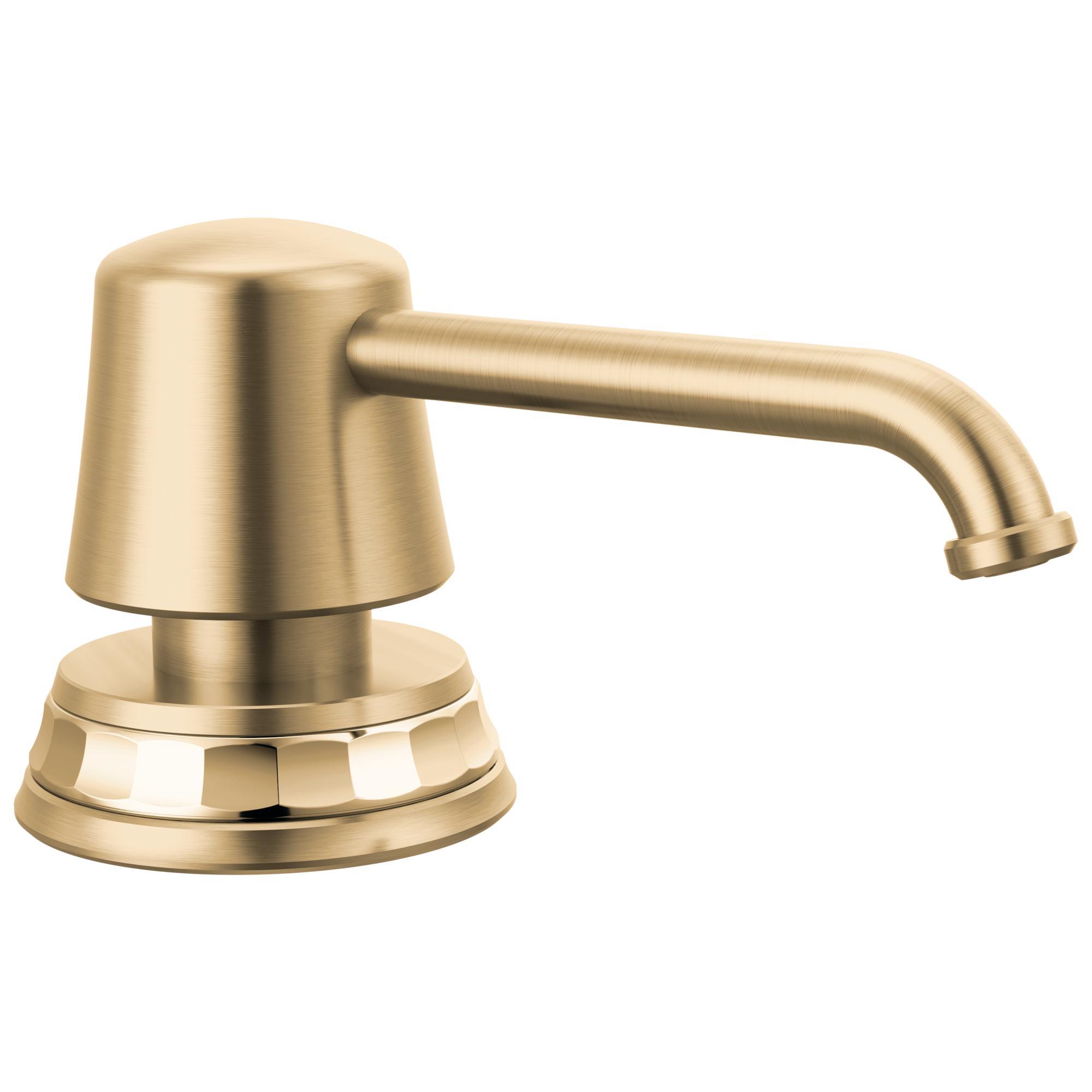 Brizo® RP101658GLPG Soap Dispenser, 15 oz Capacity, 5 in OAL, Deck Mounting, Import