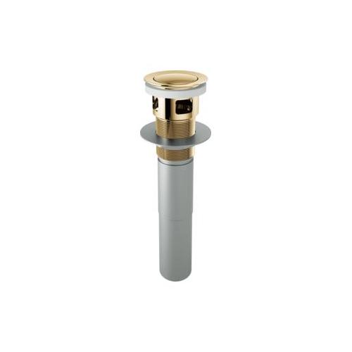Brizo® RP81628PG Pop-Up Bathroom Drain Assembly With Overflow, For Use With Bathroom Sink, Brass/Plastic, Gray, Import, Commercial/Residential
