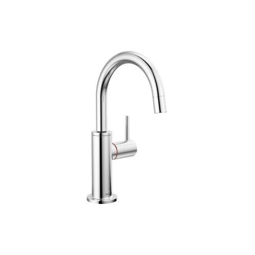 DELTA® 1930LF-H Contemporary Round Instant Hot Water Dispenser, Commercial/Residential, 1.5 gpm Flow Rate, 360 deg Swivel Spout, Polished Chrome, 1 Handles, Import