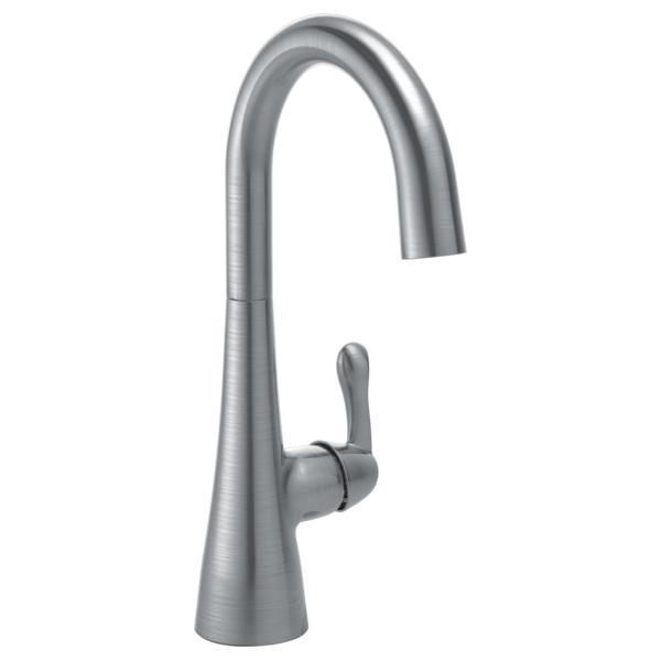 DELTA® 1953LF-AR Bar/Prep Faucet, Addison™, Arctic™ Stainless Steel, 1 Handles, 1.5 gpm