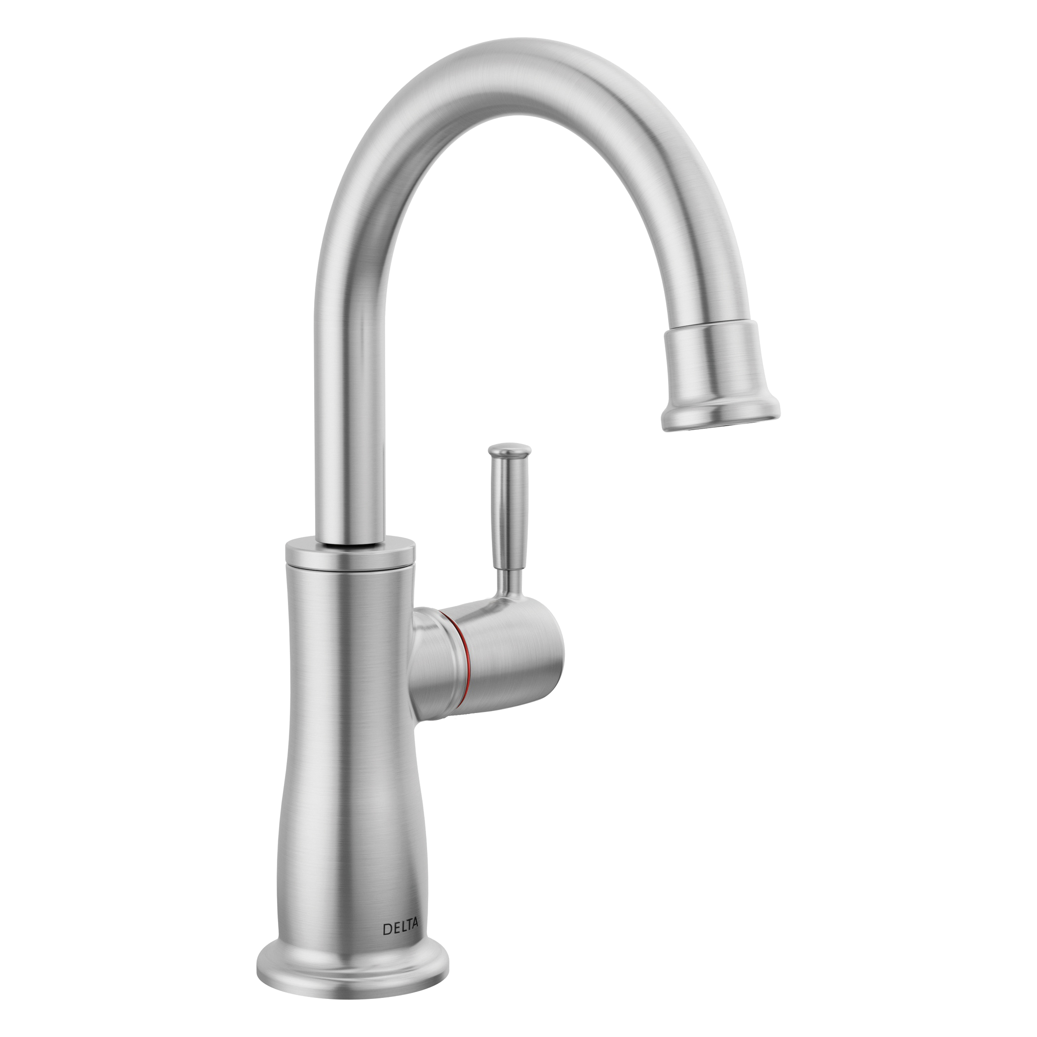 DELTA® 1960LF-H-AR Traditional Instant Hot Water Dispenser, Commercial/Residential, 1.5 gpm Flow Rate, 360 deg Swivel Spout, Arctic Stainless, 1 Handles, Import