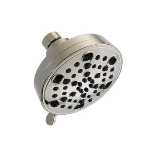 DELTA® 52638-PN20-PK Contemporary Universal Shower Head, 2 gpm Min, 5 Sprays, Wall Mount, 3-1/4 x 4-3/16 in Head, Import