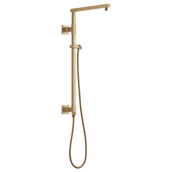 DELTA® 58420-CZ-PR Universal Showering Components Angular Shower Column, 26 in Shower Head, 34.53 in L Shower Arm, Import