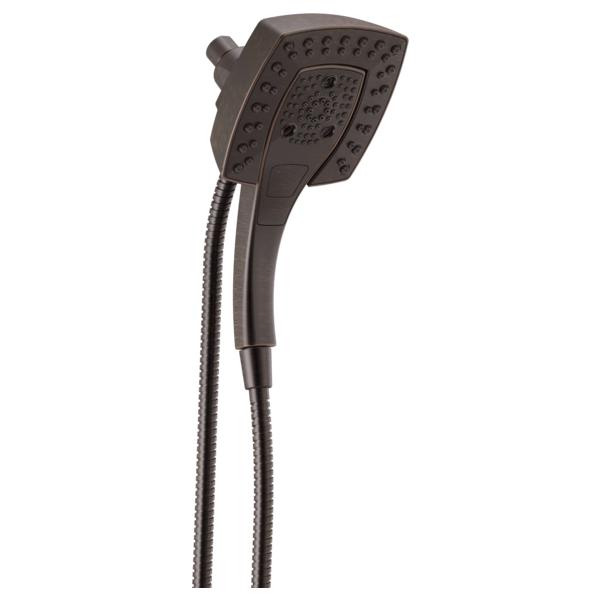 DELTA® 58474-RB In2ition® 2-in-1 Shower Head and Hand Shower Combo, 1.75 gpm Flow Rate, 60 to 82 in L Hose, Venetian Bronze, Import