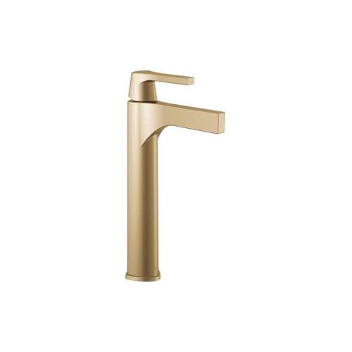 DELTA® 774-CZ-DST Zura™ Bathroom Faucet, 5 in Spout, 9-15/16 in H Spout, Brilliance® Champagne Bronze, 1 Handles, Domestic