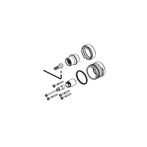 DELTA® RP101201SS Trillian™ Thick Wall Installation Kit, For Use With Trillian™ Model T27843 and T27943 Integrated Shower Diverter Trim, Import