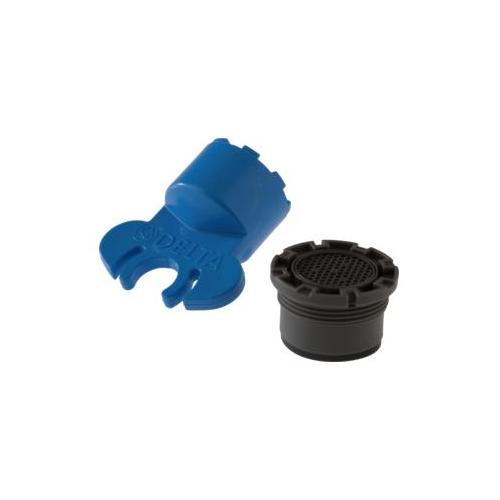 DELTA® RP54977-1.2 Aerator With Wrench, For Use With Model 2538-MPU-DST/2551-MPU-DST/2555-MPU-DST/2592-MPU-DST & 2594-MPU-DST Series 2-Handle Lavatory Faucet, 1.2 gpm, Domestic