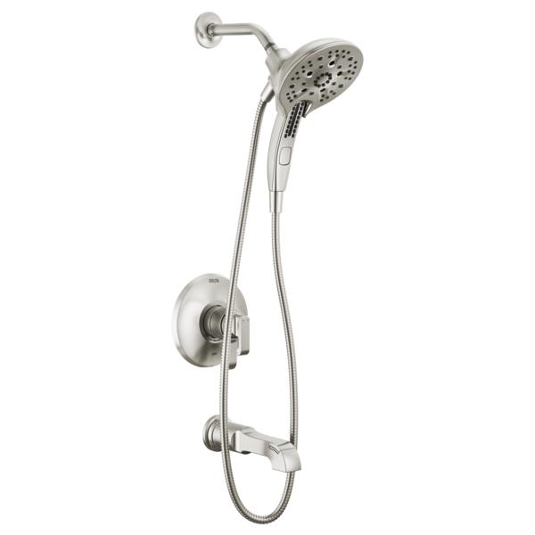 DELTA® T17489-SS-PR Tub and Shower Trim, 1.75 gpm Valve, Lumicoat Stainless