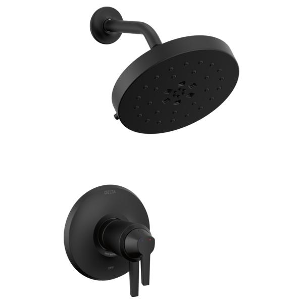 DELTA® T17T271-BL 17T Shower Trim With UltraSoak® Technology, 8.6 gpm Valve, 1.75 gpm Shower, Matte Black