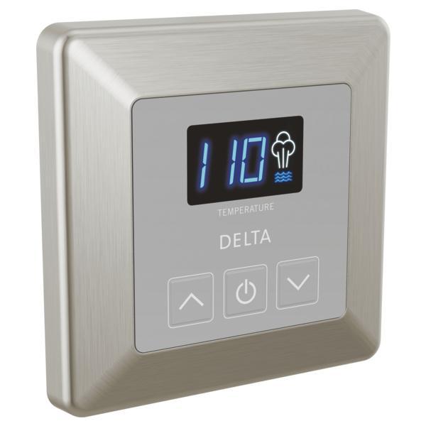 DELTA® EP103305SSPR Universal Steam Shower Control, Digital Display, Lumicoat Stainless, Domestic