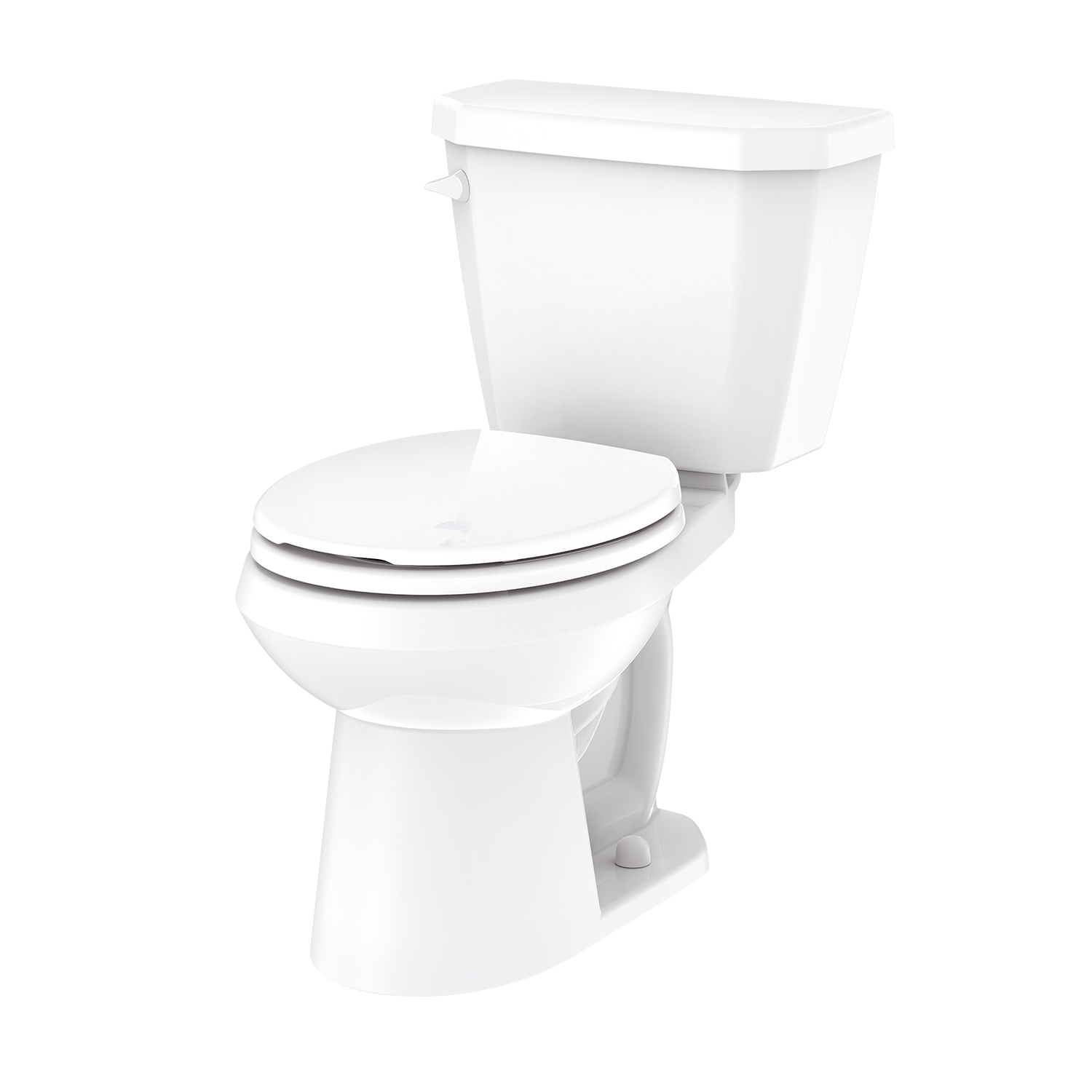 Gerber® GWS21551 Large Toilet Bowl, Viper™, White, Round Front Shape, 12 in Rough-In, 14-15/16 in H Rim, 2 in Trapway